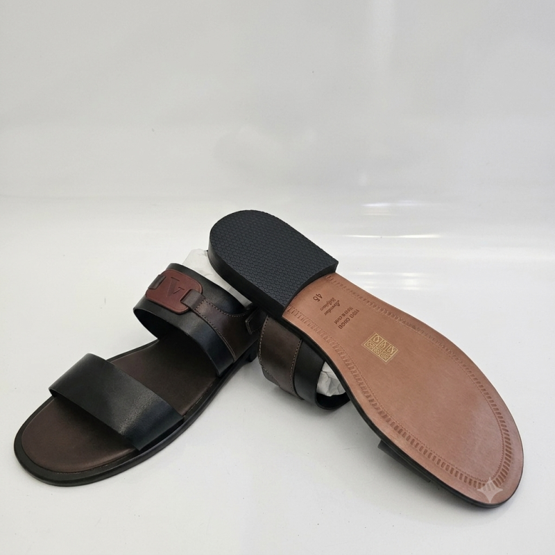 Fratelli Vanni Two-Tone Italian Leather Sandals
